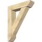 Ekena Millwork Traditional Slat Rough Sawn Bracket w/ Offset Brace, Douglas Fir, 8"W x 34"D x 42"H BKT0806X34X42TRA06RDF - alternate 1